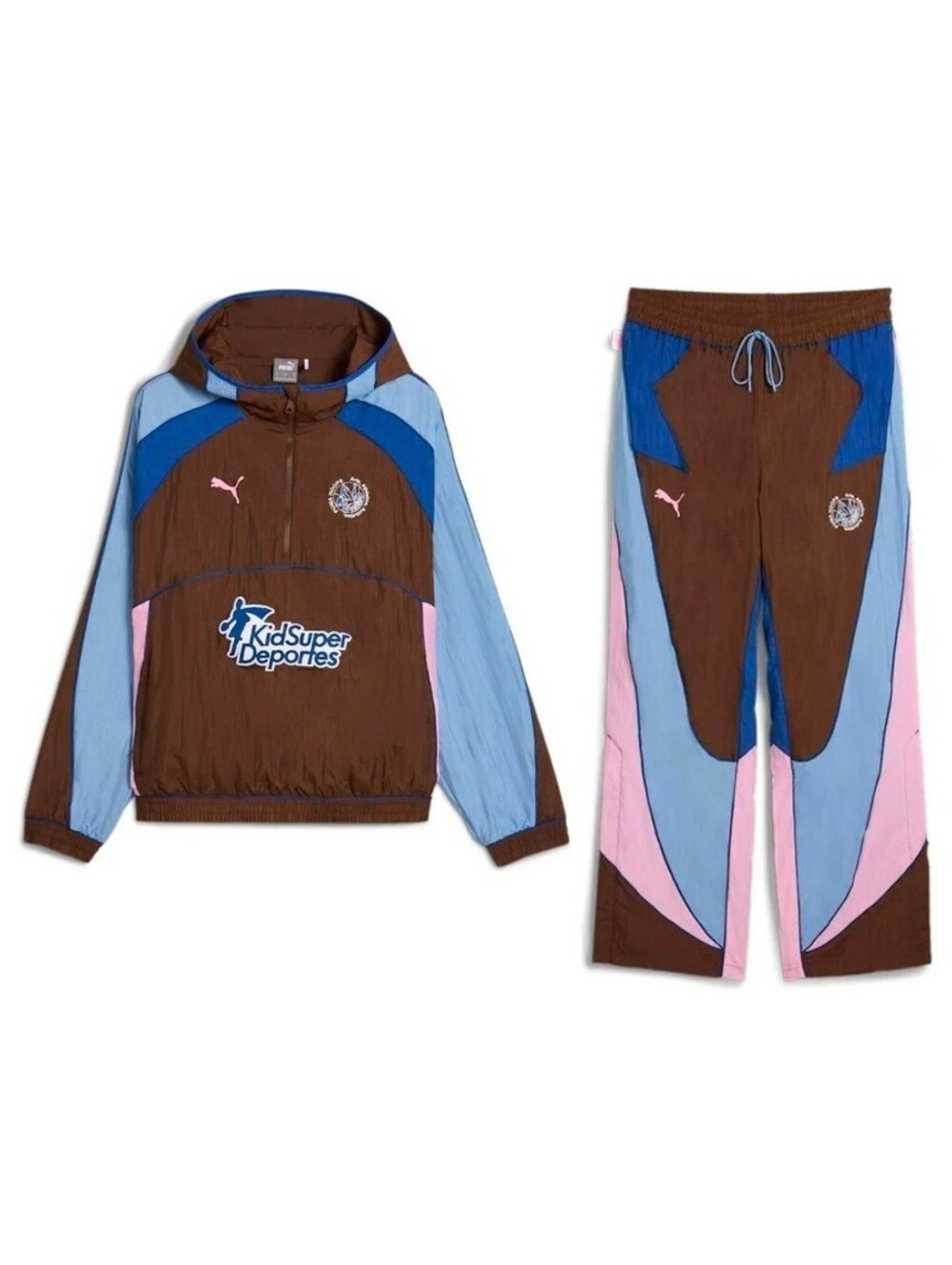 Puma x KidSuper Studios Half Zip Track Suit Jacket AND Pants Men's MEDIUM M